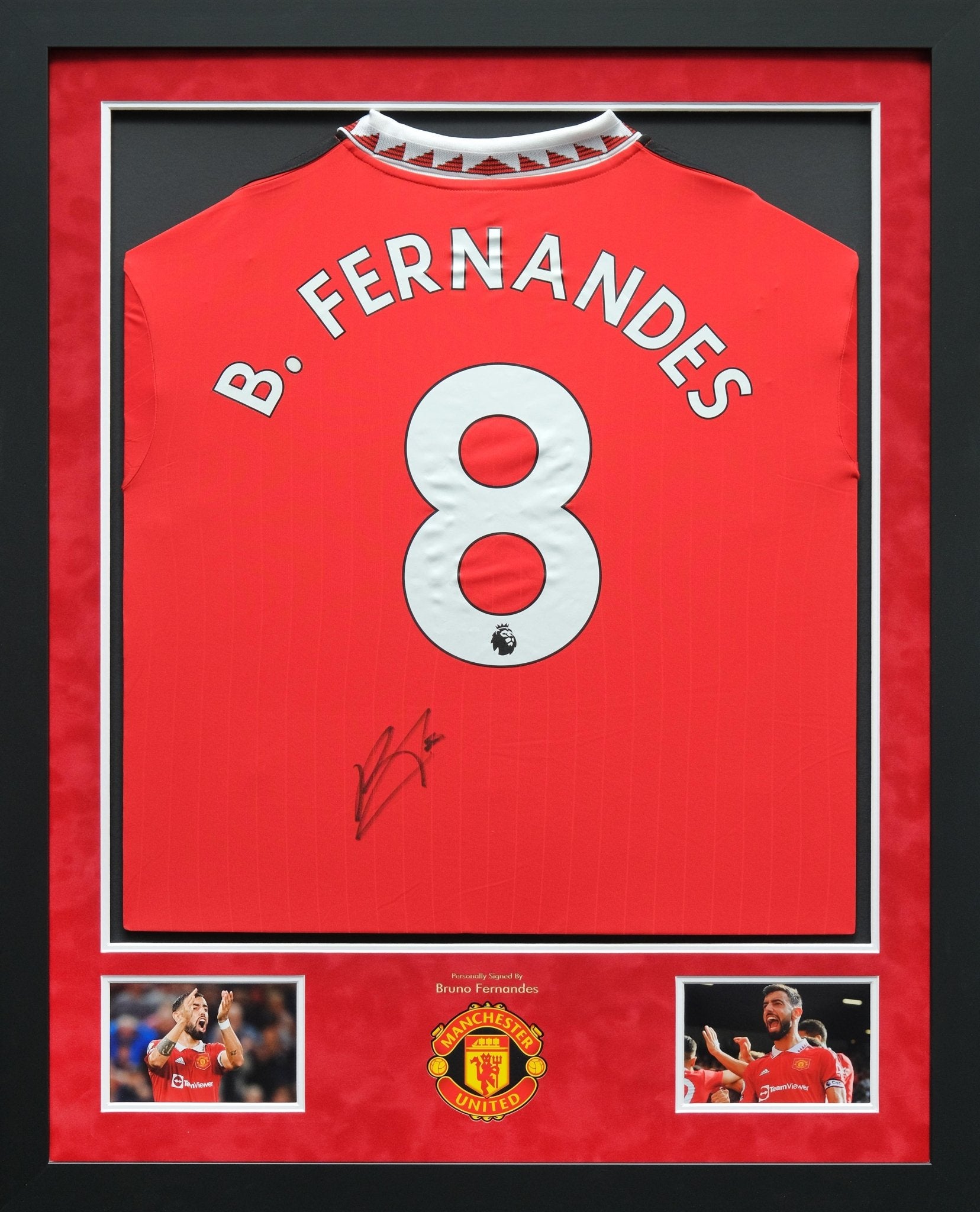 Bruno Fernandes Signed Shirt Framed Display - Memorabilia Framers Shop